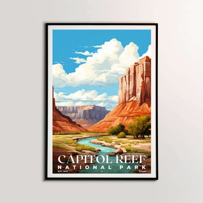 Capitol Reef National Park Poster, Travel Art, Office Poster, Home Decor | S6 - image2